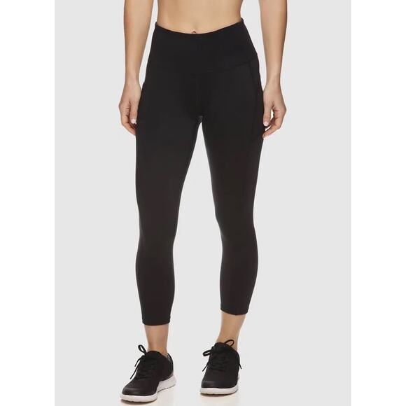 Gaiam Om High Rise Pocket Capri Legging Black NWT XL - Picture 1 of 6